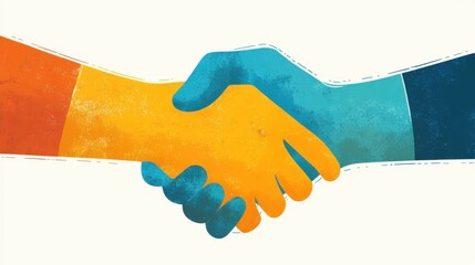 A customer greeting handshake welcomes new clients with professionalism