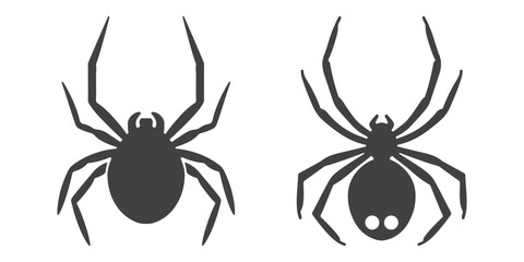 Professional Spider Logo Icons Silhouette Vector Illustration