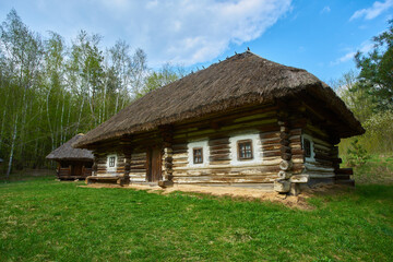Traditional Ukrainian Hut in Pyrohiv Museum