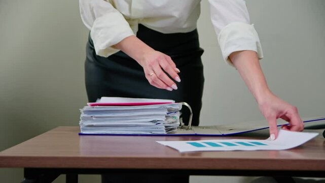 A functional Workspace with Documents and Presentation Materials for effective productivity