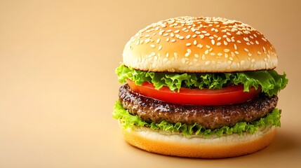 hamburger on a plate