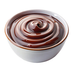 Chocolate Sauce Isolated on White Background
