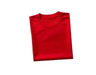 Red t-shirt isolated on transparent background
