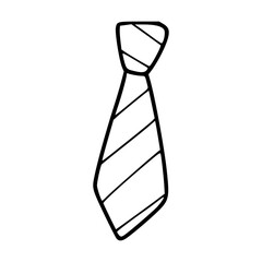 tie icon on white