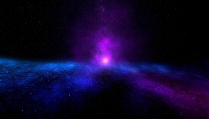 Obraz premium Abstract galaxy smoke fog purple-blue light in the galaxy with gradient colors on black background.