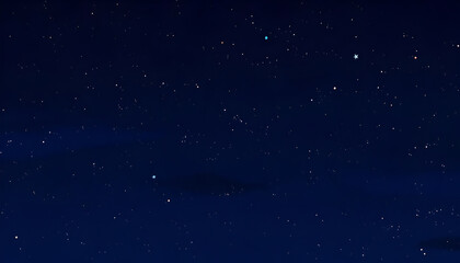 Starry Sky Background &ndash; Infinite Cosmos of Stars and Night