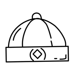 Chinese line icon set