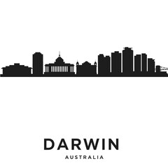 Obraz premium Silhouette of Darwin - Modern Graphic Design