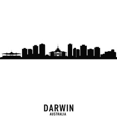 Silhouette of Darwin - Modern Graphic Design