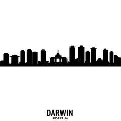 Silhouette of Darwin - Modern Graphic Design