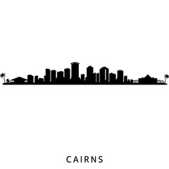 Fototapeta premium Silhouette of Cairns - Modern Graphic Design
