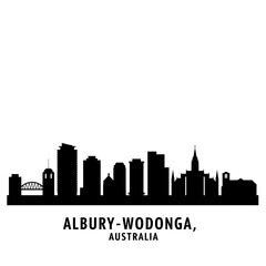 Silhouette of Albury - Modern Graphic Design