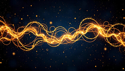 Abstract Background with Glowing Lights &ndash; A Dynamic and Radiant Design