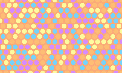 Vibrant pastel polka dot pattern.  Perfect for backgrounds, textiles, and playful designs.  This cheerful, repeating texture evokes feelings of joy and optimism.
