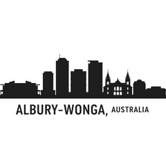 Fototapeta premium Silhouette of Albury - Modern Graphic Design