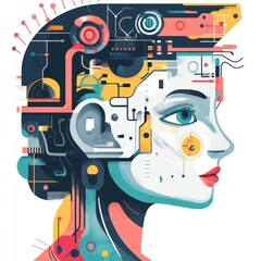 Fototapeta premium Artificial intelligence R&D