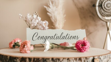 Congratulations! Celebrate Success with Elegant Floral Arrangement