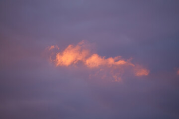 Sunset Sky with Vibrant Orange Hues