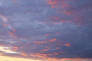 Sunset Sky with Vibrant Orange Hues