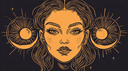 Moon Cosmic exploration visual art