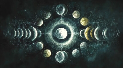 Moon Cosmic exploration visual art
