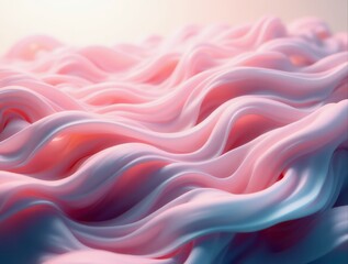 Fototapeta premium Soft pink abstract flowing pattern creating smooth waves