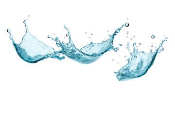 water splashes on transparent background 