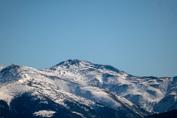 snow covered mountains pyr&eacute;n&eacute;es orientales