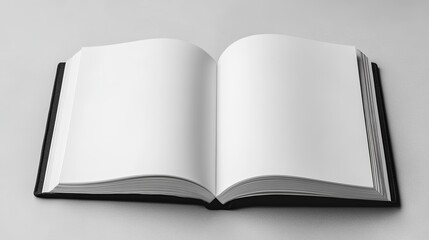 A clean photo of a blank notebook styled with subtle branding elements. pic