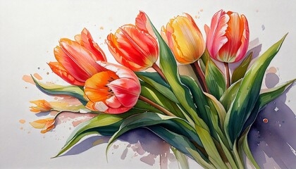 チューリップのブーケ