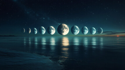 Moon Cosmic exploration visual art