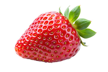 red strawberry image isolated on transparent background