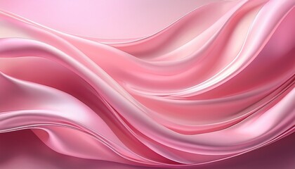 Obraz premium Pearlescent Pastel Pink Abstract Gradient. Silky, draped effect. Luxurious, soft, elegant backdrop