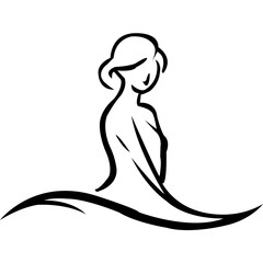 Girl vector art design