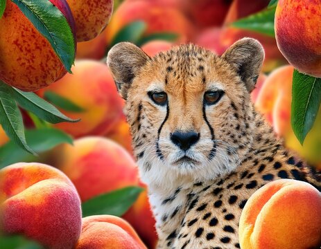 Gepard mit Essen