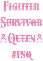 Breast Cancer Awareness Sublimation Clipart | Pink Ribbon Vector Illustration | Inspirational Feminine Design for T-Shirts, Mugs, Stickers & Digital Prints