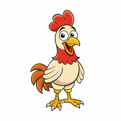 chicken cartoon vector