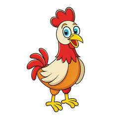 chicken cartoon vector