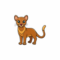 fossa cartoon vector