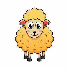 vector illustration of a sheep