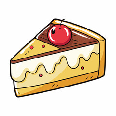 vector illustration of a cake