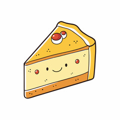 vector illustration of a cake