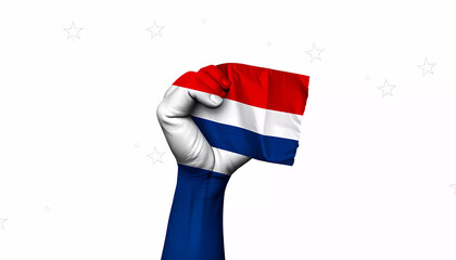  Netherlands Flag with Tattoo