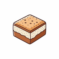 vector illustration of a cake