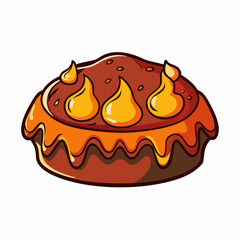 vector illustration of a cake