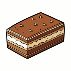 vector illustration of a cake