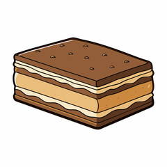 vector illustration of a cake