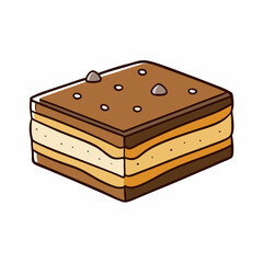 vector illustration of a cake