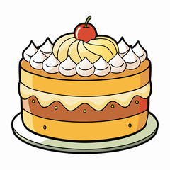 cake with cherry