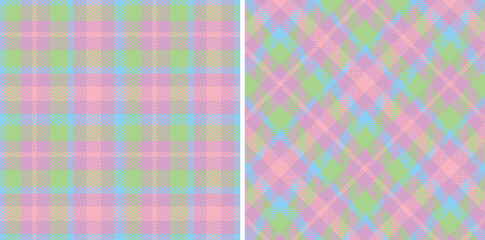 Rich Light Lavendar and Dark Lightblue Seamless Madras Plaid Textile Design